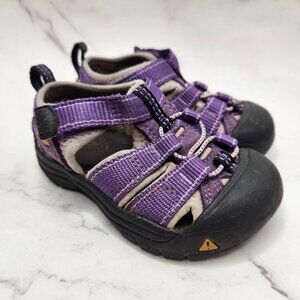 Keen Newport H2 Hiking Outdoor Waterproof Hook Loop Purple Sandals Girls 6